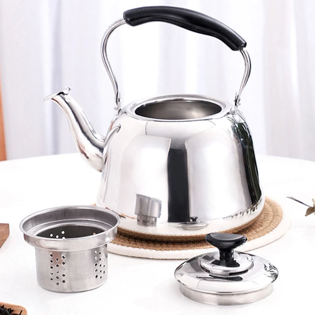 Tea Kettle Thicken Whistling Teakettle Classic Teapot Stainless Steel Whistling Water Pot with Strainer
Tea Kettle Thicken Whistling Teakettle Classic Teapot Stainless Steel Whistling Water Pot with Strainer