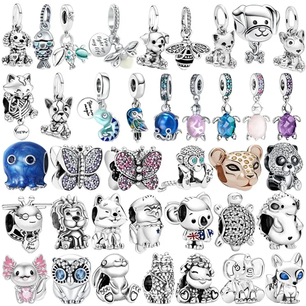 Hot Original 925 Sterling Silver Animal Butterfly Turtle Octopus Beaded Pendant for Pandora DIY Bracelet, Women's Jewelry Gift
Hot Original 925 Sterling Silver Animal Butterfly Turtle Octopus Beaded Pendant for Pandora DIY Bracelet, Women's Jewelry Gift