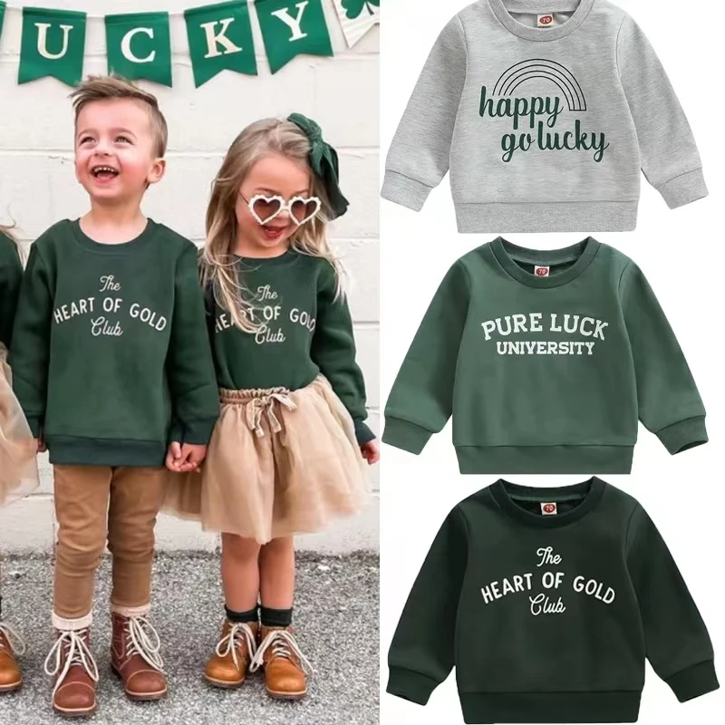 Infant Toddler Baby Girl Boy Oversized Sweatshirt Long Sleeve Letter Printed Sweatshirts Top St. Patrick 's Day Outfit Clothes
Infant Toddler Baby Girl Boy Oversized Sweatshirt Long Sleeve Letter Printed Sweatshirts Top St. Patrick 's Day Outfit Clothes