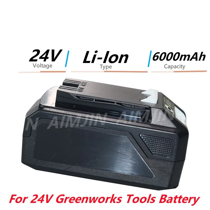 

6000mAh For Greenworks 24V 6.0Ah Lithium Ion Battery (for Greenworks Battery) The original product is 100% brand new 29842 MO24B