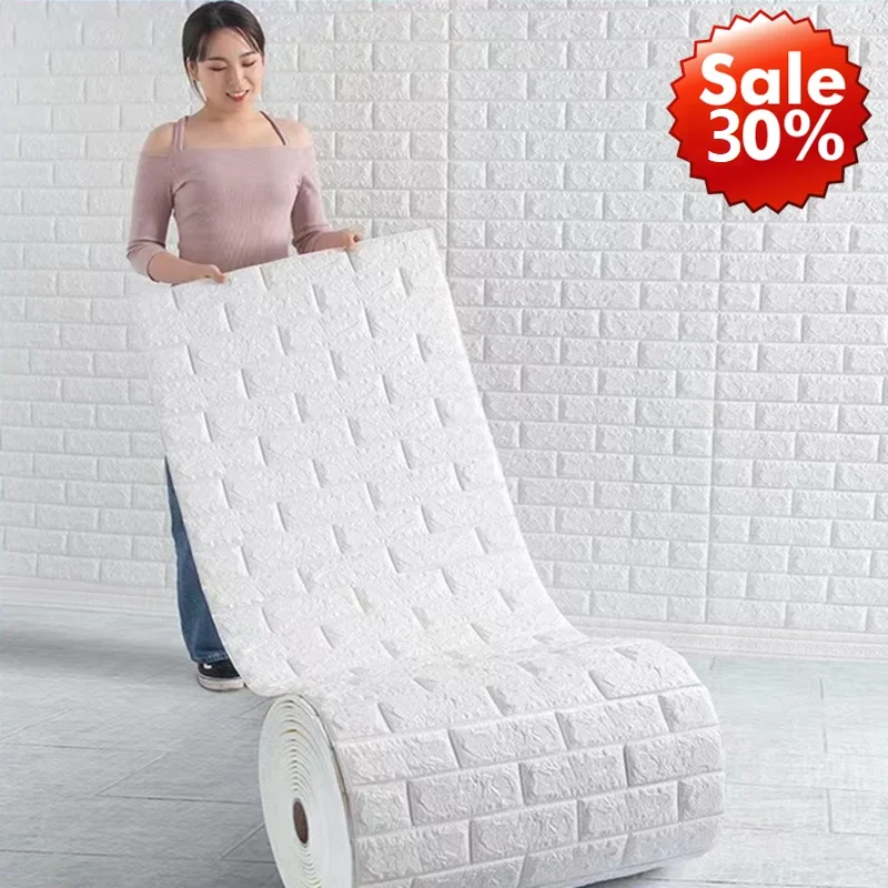 3D Soft Foam Brick Wallpaper Sticker Roll DIY Self Adhesive Living Room Home Kitchen Bathroom Decorative Wall Paper White Blue
3D Soft Foam Brick Wallpaper Sticker Roll DIY Self Adhesive Living Room Home Kitchen Bathroom Decorative Wall Paper White Blue