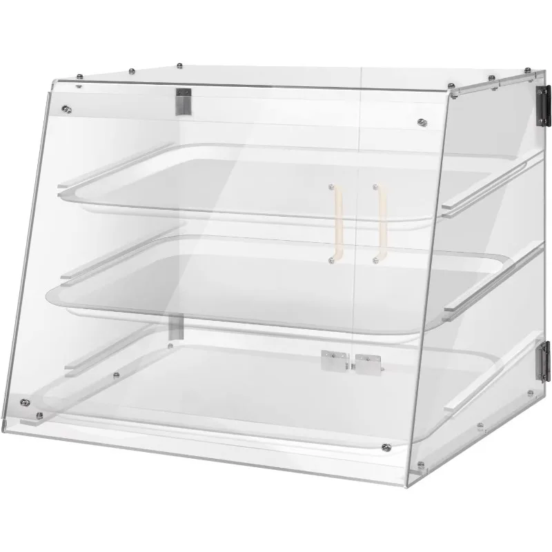 3 Tray Commercial Countertop Bakery Display Case with Rear Doors - 21" x 17 3/4" x 16 1/2"
3 Tray Commercial Countertop Bakery Display Case with Rear Doors - 21" x 17 3/4" x 16 1/2"
