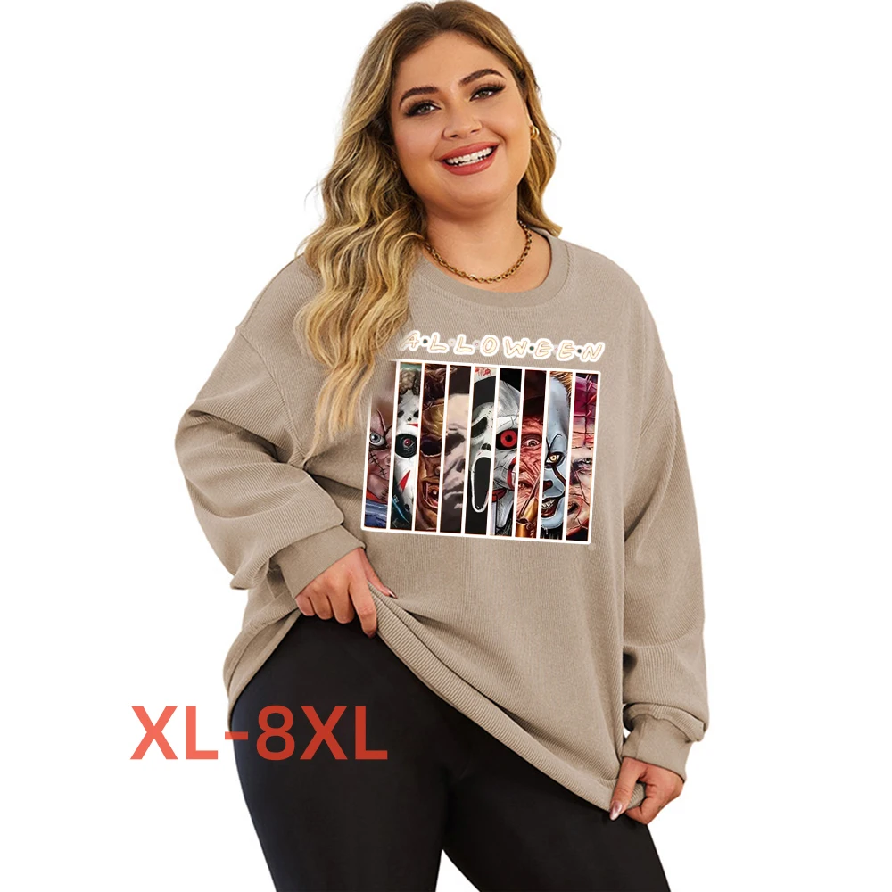 Plus Size 4xl 5xl 6xl 7xl 8xl Autumn Winter Hip Hop Ladies Fashion Halloween Print Outfits Hoddie Streetwear Long T-shirt
Plus Size 4xl 5xl 6xl 7xl 8xl Autumn Winter Hip Hop Ladies Fashion Halloween Print Outfits Hoddie Streetwear Long T-shirt