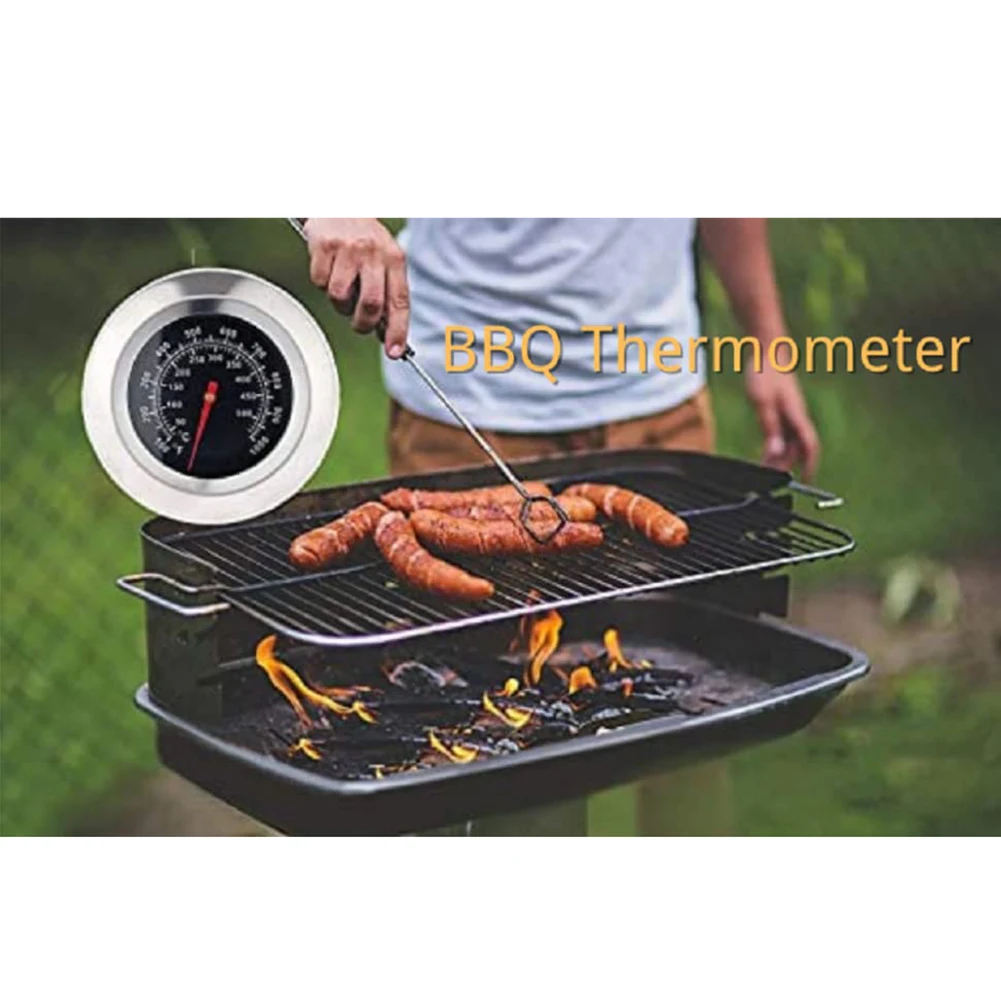 

Home Kitchen Cooker Food Thermometer Hot Sale 50-500℃ BBQ Grill Smoker Temperature Barbecue Gauge Stainless Steel Thermometer