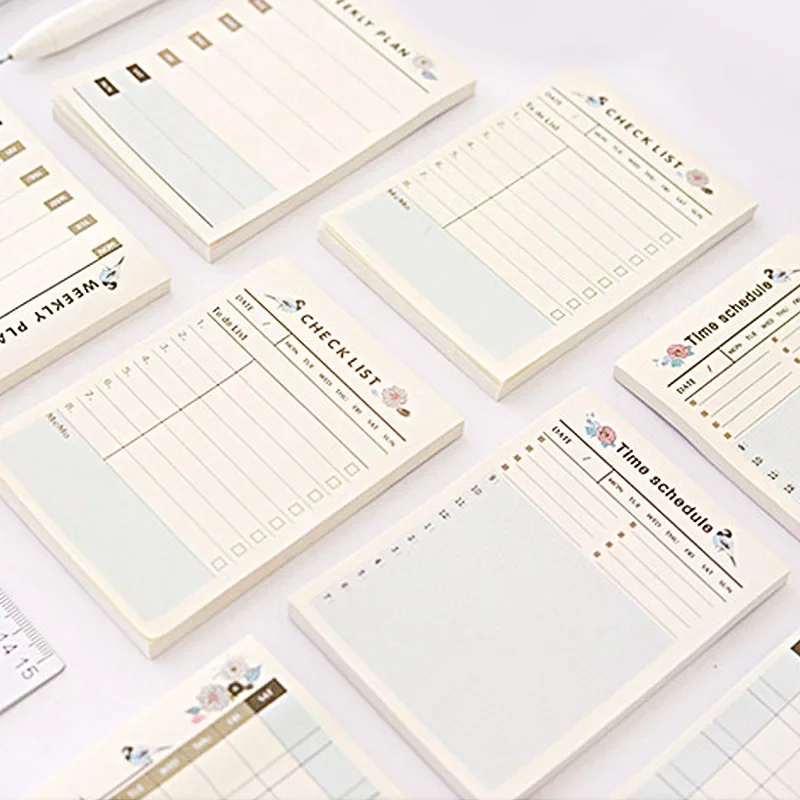 60 Sheets/pad Creative Diary Weekly Plan Memo Pad To Do List Time Sticky Note Schedule Office School Supplies Stationery 
60 Sheets/pad Creative Diary Weekly Plan Memo Pad To Do List Time Sticky Note Schedule Office School Supplies Stationery