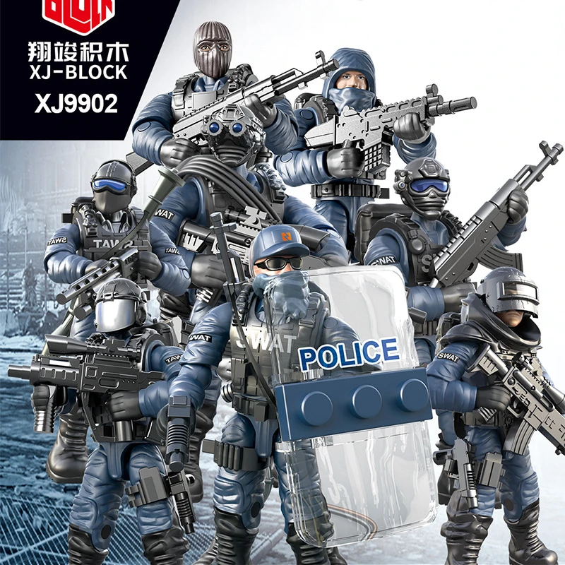 1 Pc Movable Limbs Military Building Blocks Small Human Police Soldier Doll Special Police Assembled 6 Years Old Soldier Boy Toy
1 Pc Movable Limbs Military Building Blocks Small Human Police Soldier Doll Special Police Assembled 6 Years Old Soldier Boy Toy