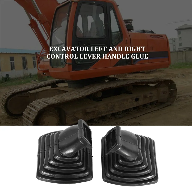 

2Pcs L+R 3 Buttons Excavator Joystick Assy Handle Gears with Dust Cover for Daewoo Doosan DH DX150 215 225 300 370-9C