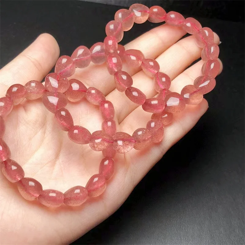 Natural Strawberry Quartz Heart Bracelet Crystal Reiki Healing Stone Fashion Cute Jewelry Gift For Women 1pcs
Natural Strawberry Quartz Heart Bracelet Crystal Reiki Healing Stone Fashion Cute Jewelry Gift For Women 1pcs