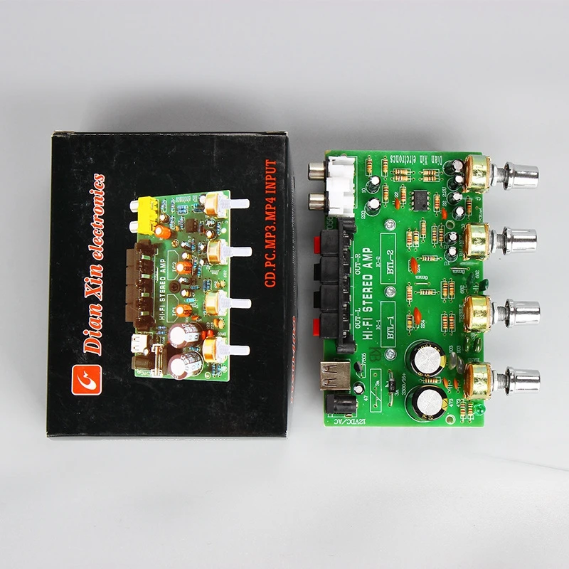 DX-0409 DC12V стерео двухканальный USB зарядный автомобильный компьютер DIY Плата усилителя
DX-0409 DC12V стерео двухканальный USB зарядный автомобильный компьютер DIY Плата усилителя