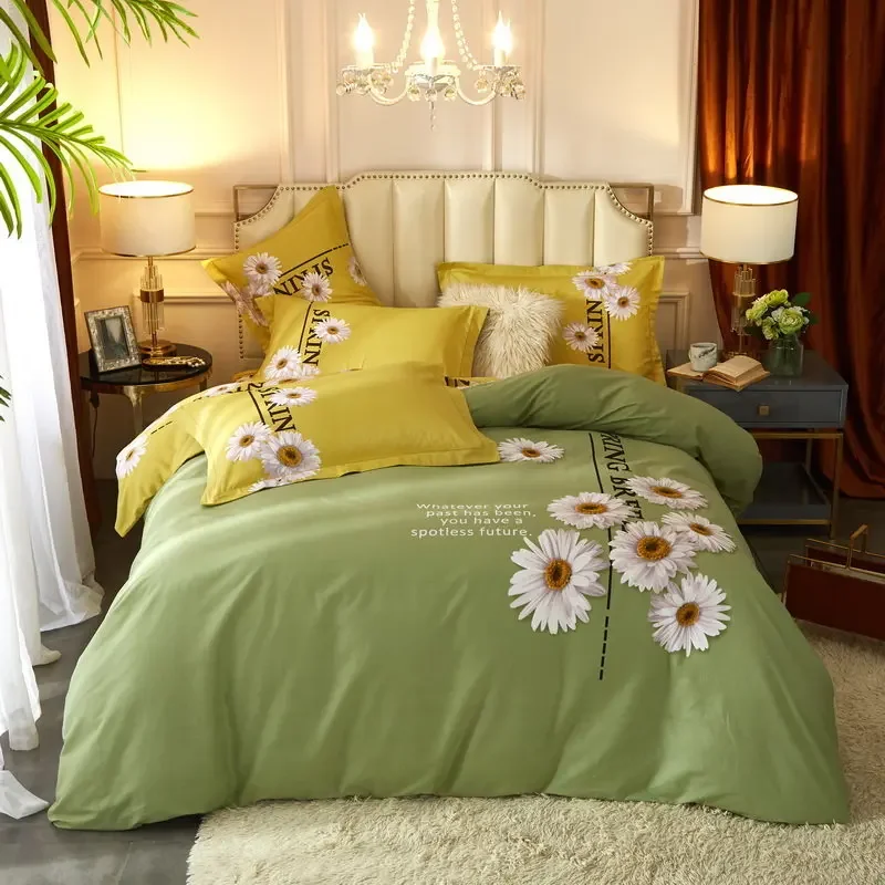 60 Thread Count 100 Cotton 4 Set Printed Bed Sheet Bed Set Quilt Cover Duvet Cover King Queen Bedding Set Bed Comforters
60 Thread Count 100 Cotton 4 Set Printed Bed Sheet Bed Set Quilt Cover Duvet Cover King Queen Bedding Set Bed Comforters