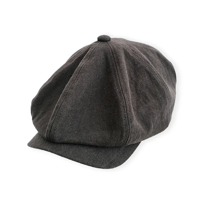 Vintage Newsboy Hat Cotton Linen Black Casual Outdoor Autumn Winter Octagon Cap Unisex 
Vintage Newsboy Hat Cotton Linen Black Casual Outdoor Autumn Winter Octagon Cap Unisex