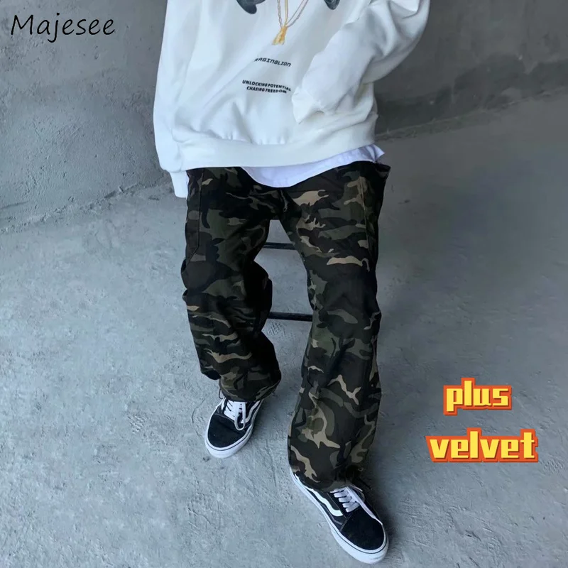 Men Casual Pants Camouflage Design Fashion Loose All-match Students Popular Harajuku Korean Style Plus Velvet Warm Winter New
Men Casual Pants Camouflage Design Fashion Loose All-match Students Popular Harajuku Korean Style Plus Velvet Warm Winter New