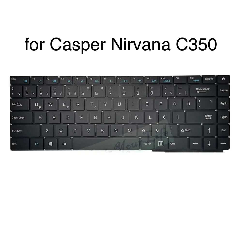 

TR/Turkey/Turkish Keyboard for Casper C350 C400 Nirvana C400.5005-4C00X 4C00E 4D00T 4C00R 4U00X C350.5005-4500T Notebook klavye