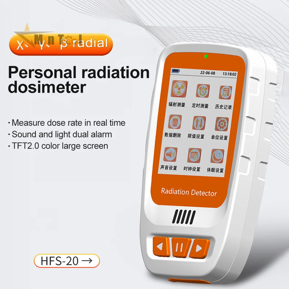 

Geiger Counter Nuclear Radiation Detector Display Screen Personal Dosimeter Detectors Beta Gamma X-Ray Tester Electrician Tool