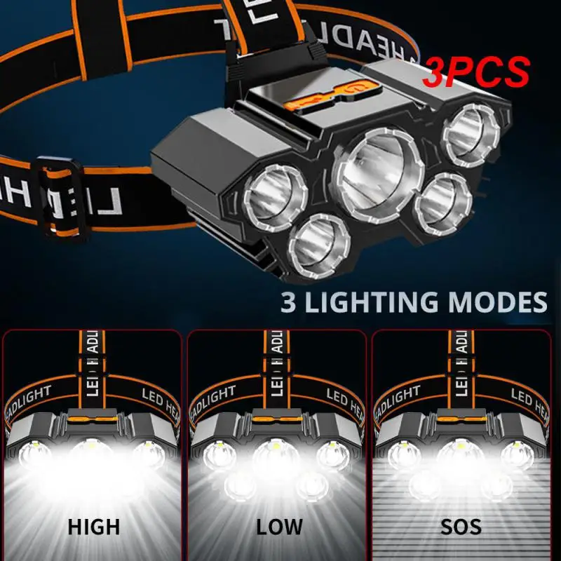 3PCS Led Strong Headlight Super Bright Head-Mounted Flashlight Usb Rechargeable Built-in Battery Outdoor Rechargeable Night
3PCS Led Strong Headlight Super Bright Head-Mounted Flashlight Usb Rechargeable Built-in Battery Outdoor Rechargeable Night