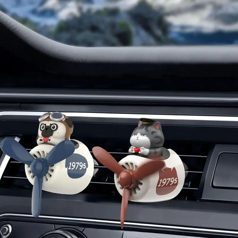Car Air Freshener Fan Cat Puppy Pilot Auto Accessories Interior Perfume Diffuser Rotating Propeller Air Outlet Fragrance For Car
Car Air Freshener Fan Cat Puppy Pilot Auto Accessories Interior Perfume Diffuser Rotating Propeller Air Outlet Fragrance For Car