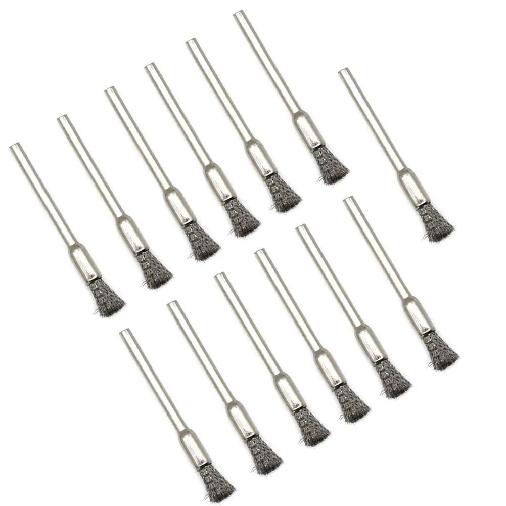 15pcs T-shaped Stainless Steel Brush Brass Wire Polishing Brush 40mm 3.0mm Shank For Rotary Tool Metal Manufacturing Shipyards
15pcs T-shaped Stainless Steel Brush Brass Wire Polishing Brush 40mm 3.0mm Shank For Rotary Tool Metal Manufacturing Shipyards