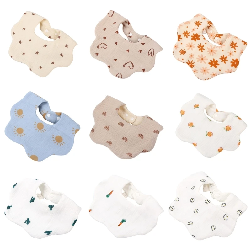 127D 9 Colors Printed Newborn Saliva Towel Baby Cotton Gauze Wavy Bib Bib Baby Products Suitable for 0-2 Years Old Baby
127D 9 Colors Printed Newborn Saliva Towel Baby Cotton Gauze Wavy Bib Bib Baby Products Suitable for 0-2 Years Old Baby