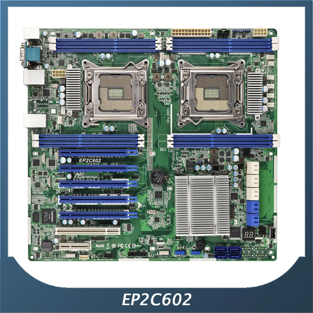 

RMHUNTIC Server Motherboard For ASROCK EP2C602 LGA2011 Support Xeon 5-1600/2600/4600 High-Quality