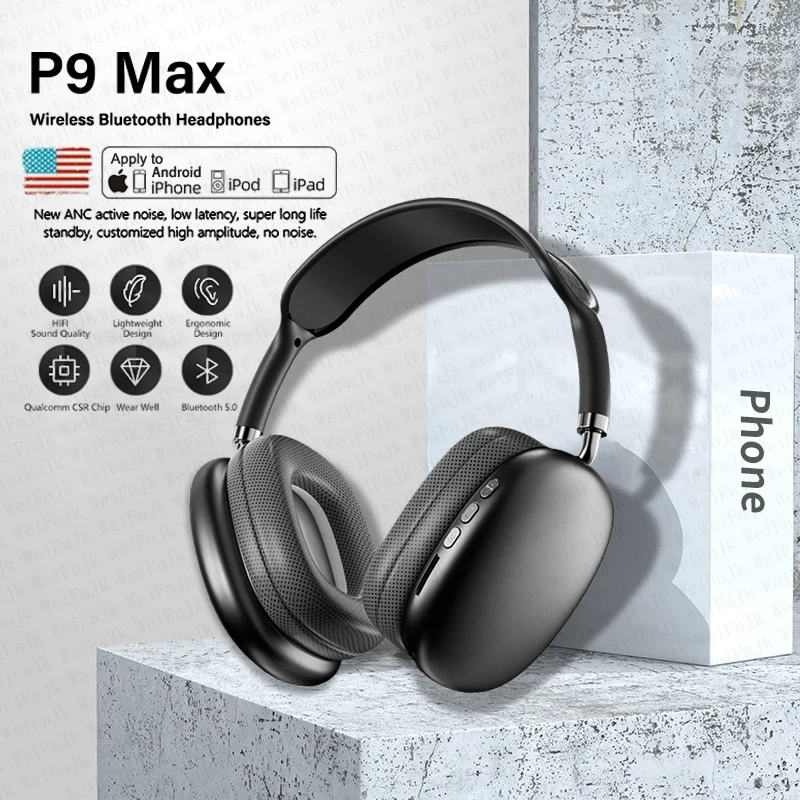 For Apple Original Air Max P9 TWS Wireless Bluetooth Headphones With Mic Pods Over Ear Sports Gaming Headset For iPhone Xiaomi
For Apple Original Air Max P9 TWS Wireless Bluetooth Headphones With Mic Pods Over Ear Sports Gaming Headset For iPhone Xiaomi