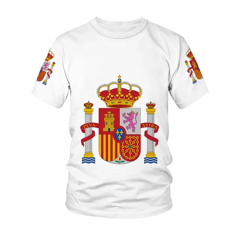 Spain Flag 3D T Shirt For Men Fashion Hip Hop Street Short Sleeve Tops Abstract Harajuku Men's Tees Shirt Man Clothing
Spain Flag 3D T Shirt For Men Fashion Hip Hop Street Short Sleeve Tops Abstract Harajuku Men's Tees Shirt Man Clothing