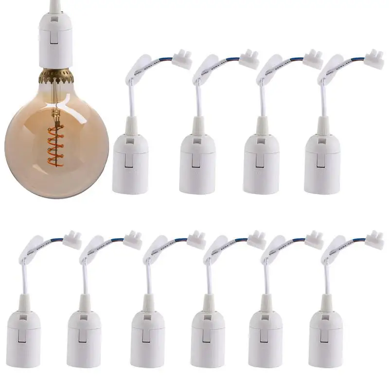 E27 Socket With Cable 10pcs Hangings Light Cord With E27 Light Bulb Socket Safe And Durable Hangings Light Cord With E27 Light
E27 Socket With Cable 10pcs Hangings Light Cord With E27 Light Bulb Socket Safe And Durable Hangings Light Cord With E27 Light