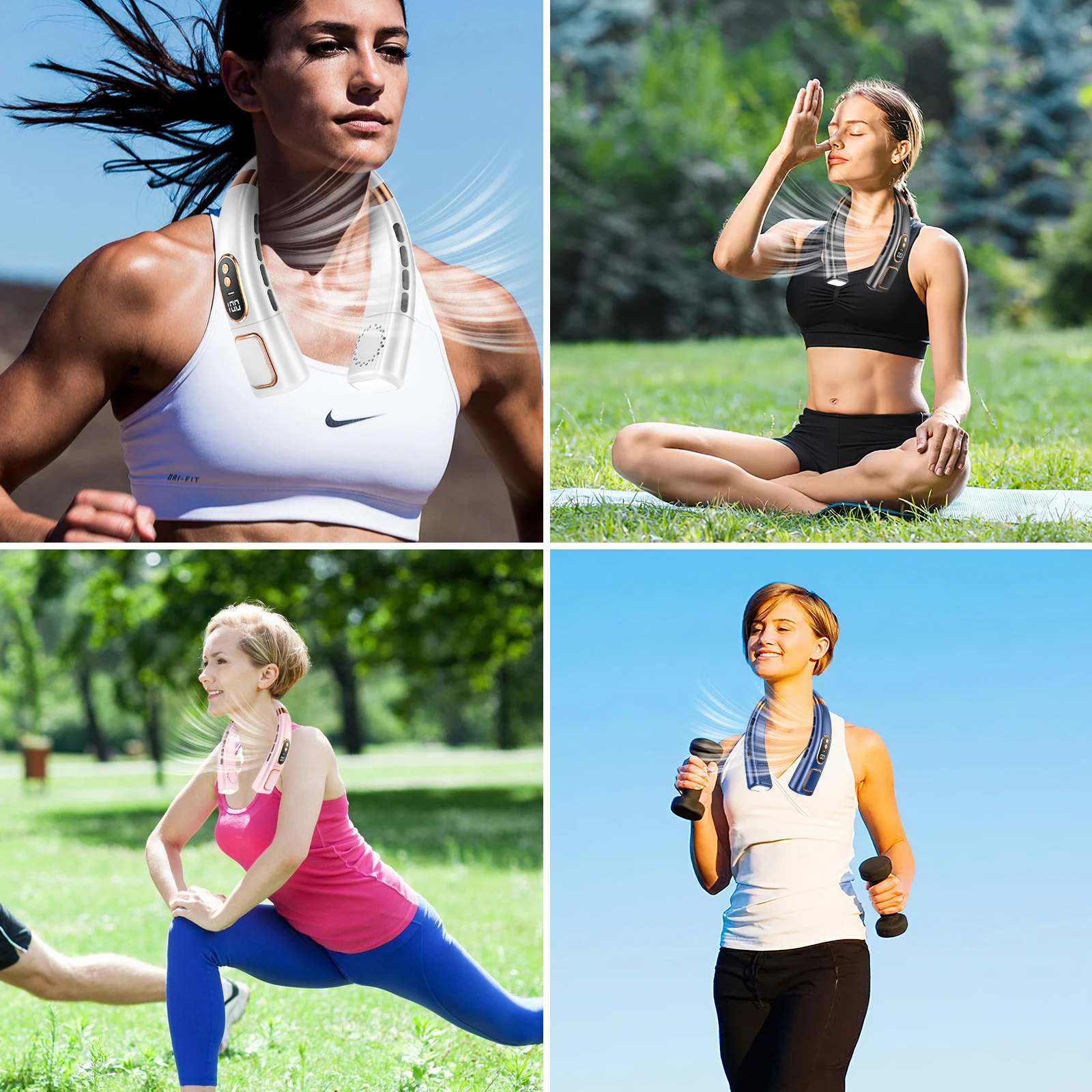 Hanging Neckfan Ice magnet cooling Portable Neck Fan Type-C Mute Multifunctional Leafless Electric Fan with Light 4 Mallzona Seabb1709c9d64fb588f2dcace40e6f07X Hanging Neckfan Ice magnet cooling Portable Neck Fan Type-C Mute Multifunctional Leafless Electric Fan with Light Mallzona