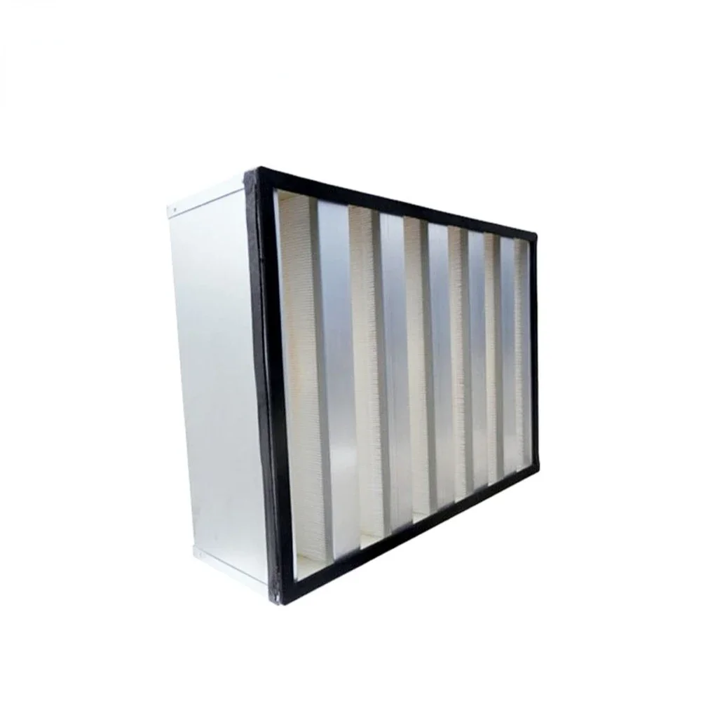H13 99.95% V Bank Hepa Filter 4V 610x610x292mm (24x24x12inch) для HVAC, AHU, Cleanroom- Customized
H13 99.95% V Bank Hepa Filter 4V 610x610x292mm (24x24x12inch) для HVAC, AHU, Cleanroom- Customized