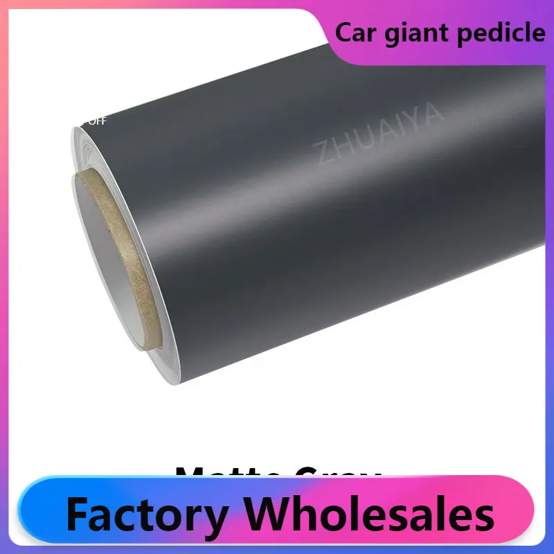 ZHUAIYA Matte Gray Vinyl Wrap film wrapping film bright 1.52*18m rolling quality Warren Covering film car
ZHUAIYA Matte Gray Vinyl Wrap film wrapping film bright 1.52*18m rolling quality Warren Covering film car
