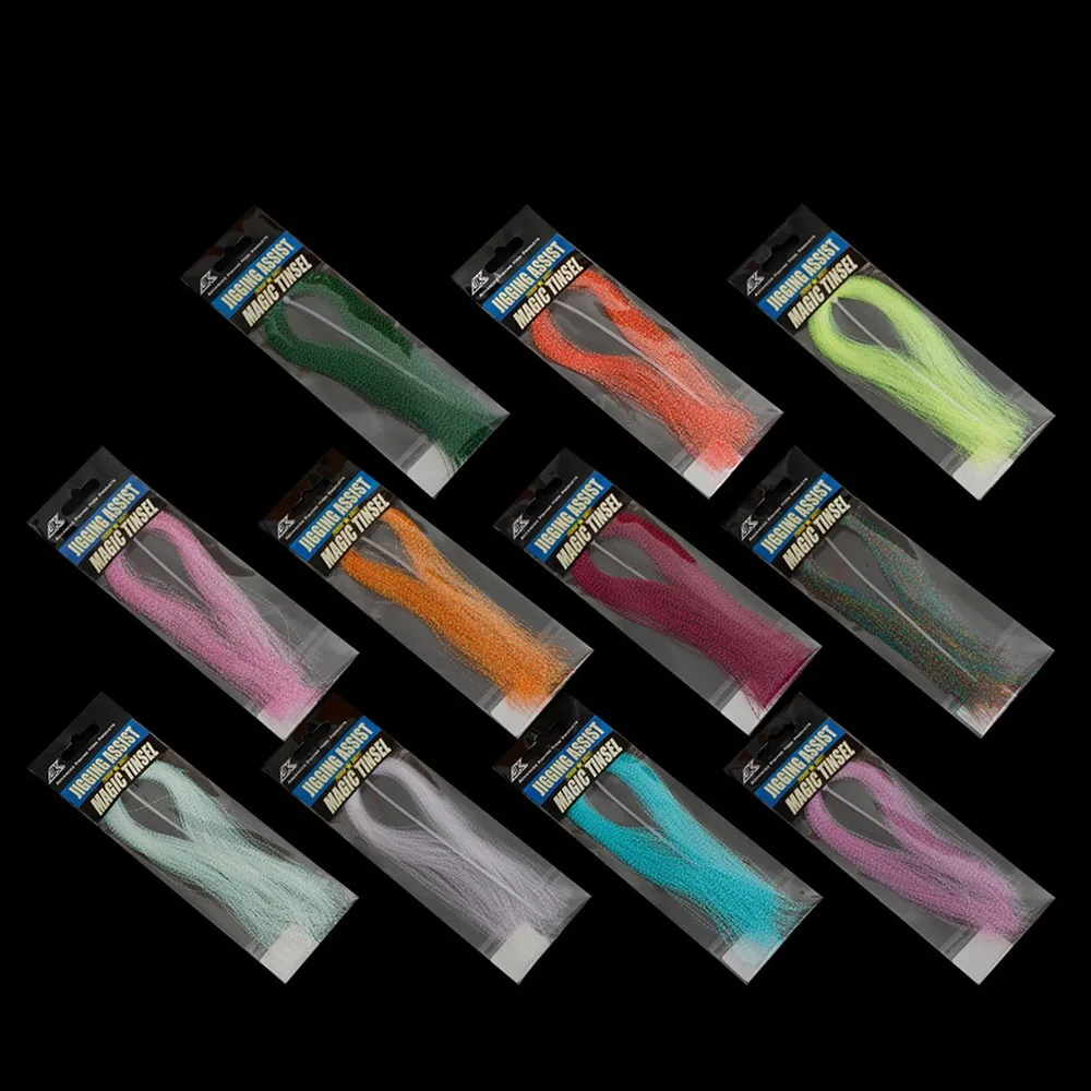 Glow Material UV Holographic Tinsel Twisted Fly Tying Crystal Jigs Hook Assist Super Soft For Fly Tying Assist Hook Tying
Glow Material UV Holographic Tinsel Twisted Fly Tying Crystal Jigs Hook Assist Super Soft For Fly Tying Assist Hook Tying
