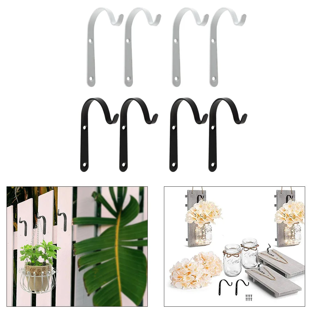4PCS Iron Hook Metal Hanging Wall Organizer Plant Curved Bracket Hook For Lanterns Flower Pot Bird Feeder Garden Decor
4PCS Iron Hook Metal Hanging Wall Organizer Plant Curved Bracket Hook For Lanterns Flower Pot Bird Feeder Garden Decor