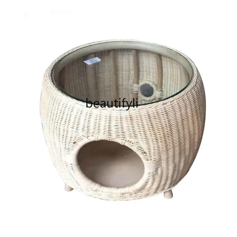 Indonesia Rattan Tea Table Tea Table round Cat Nest Small round Table European Style Low Table Small Coffee Table with Sofa
Indonesia Rattan Tea Table Tea Table round Cat Nest Small round Table European Style Low Table Small Coffee Table with Sofa