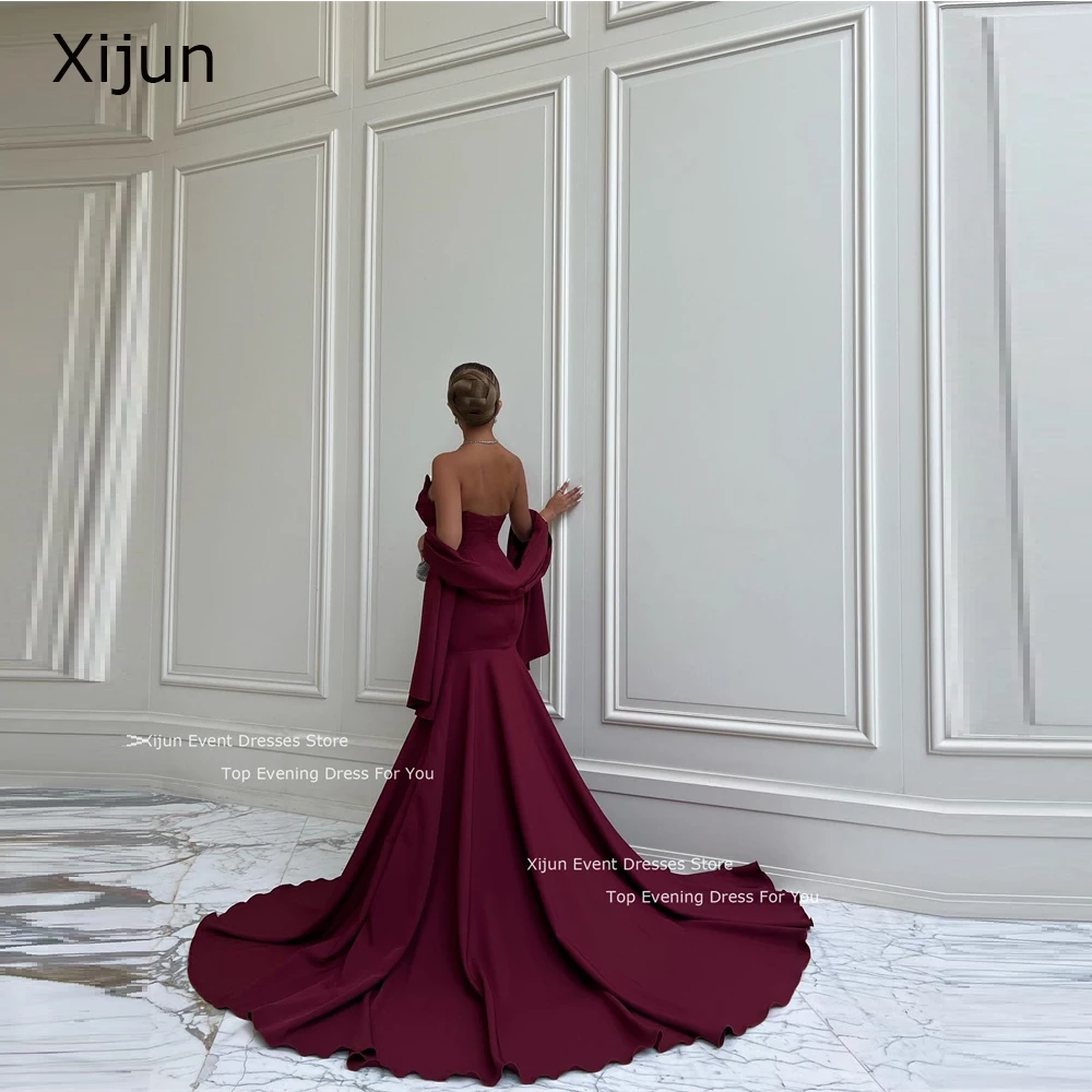 Xijun Dark Red Long Evening Dresses Saudi Arabric Mermaid Prom Dresses Formal Occasion Dubai Prom Gowns Luxury Women 2023 Party
Xijun Dark Red Long Evening Dresses Saudi Arabric Mermaid Prom Dresses Formal Occasion Dubai Prom Gowns Luxury Women 2023 Party