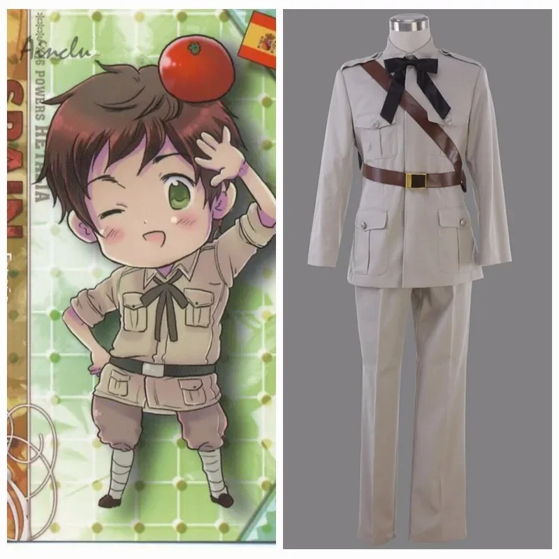 

Ainclu настроить для взрослых и детей Бесплатная доставка Hetalia Axis Powers Hetalia аниме Испания Хэллоуин Косплей Костюм