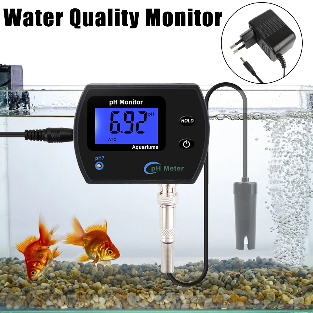 For Aquarium Laboratory EU Plug PH Meter Acidometer LCD Display Water Quality Monitor Multi-parameter Real-time
For Aquarium Laboratory EU Plug PH Meter Acidometer LCD Display Water Quality Monitor Multi-parameter Real-time