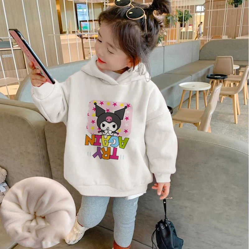 Sanrio Kawaii Anime My Melody Plush Warm Pullover Top Kuromi Cute Cartoon Autumn Winter New Children Hoodie Coat Toys for Kids
Sanrio Kawaii Anime My Melody Plush Warm Pullover Top Kuromi Cute Cartoon Autumn Winter New Children Hoodie Coat Toys for Kids
