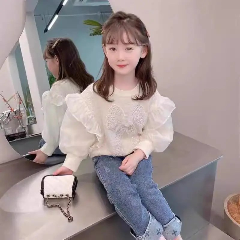 Girls' Sweater Spring And Autumn 2023 New Fashionable Children's Autumn Long Sleeved Little Girls' Autumn Loose Top LB3
Girls' Sweater Spring And Autumn 2023 New Fashionable Children's Autumn Long Sleeved Little Girls' Autumn Loose Top LB3