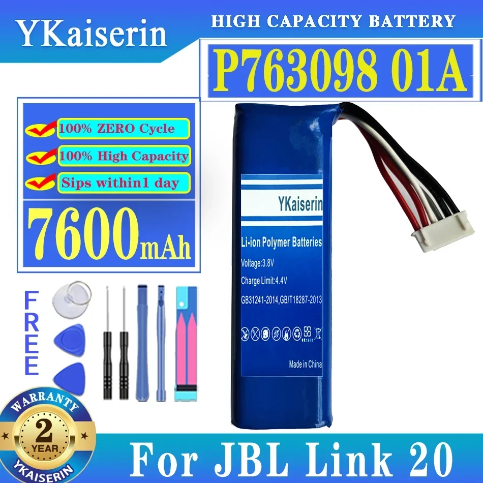 Запасной аккумулятор ykaisсеребрин для JBL Link 20 Link20 P763098 01A аккумулятор 7600 мАч + трек №
Запасной аккумулятор ykaisсеребрин для JBL Link 20 Link20 P763098 01A аккумулятор 7600 мАч + трек №