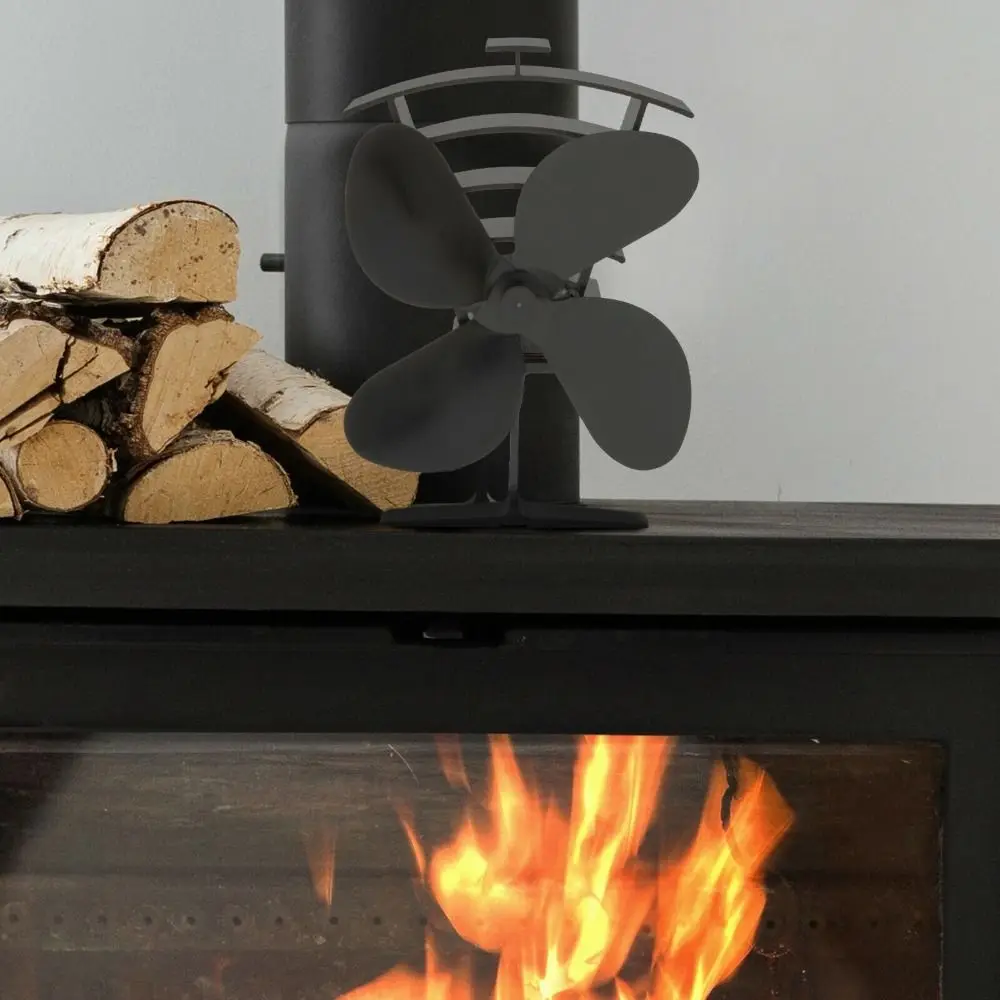 Home Efficient Fireplace Fan Quiet Heat Distribution Eco Friendly Stove Fan 4 Blade High-temperature Heat Powered Fan Home
Home Efficient Fireplace Fan Quiet Heat Distribution Eco Friendly Stove Fan 4 Blade High-temperature Heat Powered Fan Home