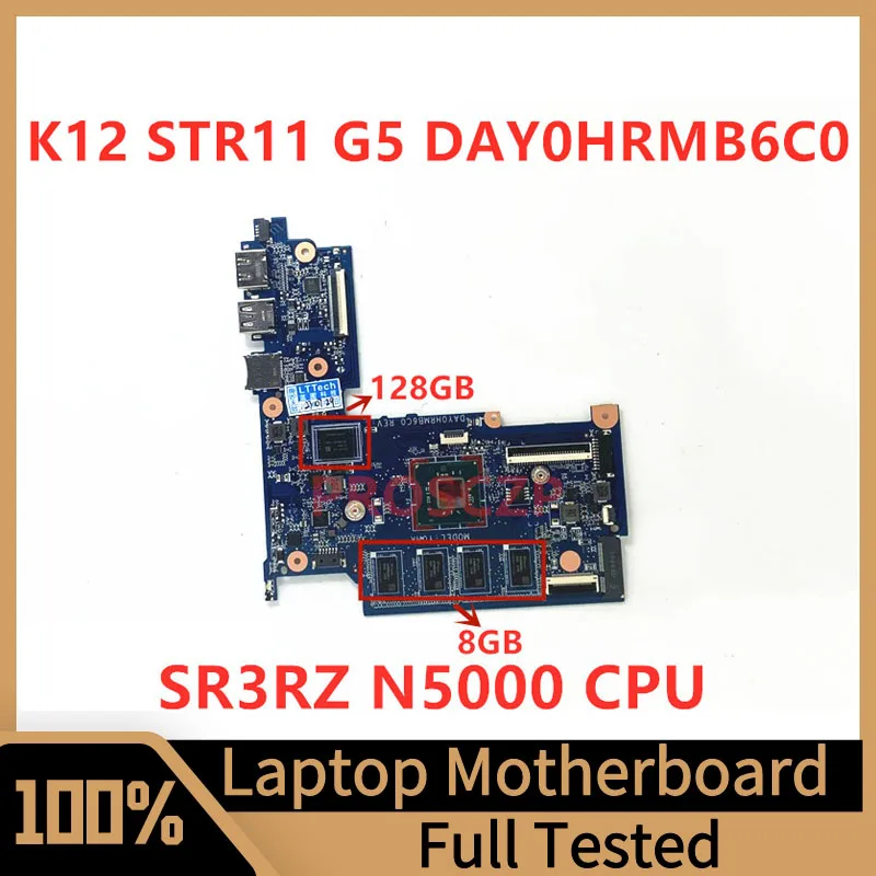Материнская плата DAY0HRMB6C0 для ноутбука HP K12 STR11 G5, материнская плата RAM 128 ГБ UMA 8 ГБ с ЦПУ SR3RZ N5000, 100% протестированная, хорошо работает
Материнская плата DAY0HRMB6C0 для ноутбука HP K12 STR11 G5, материнская плата RAM 128 ГБ UMA 8 ГБ с ЦПУ SR3RZ N5000, 100% протестированная, хорошо работает