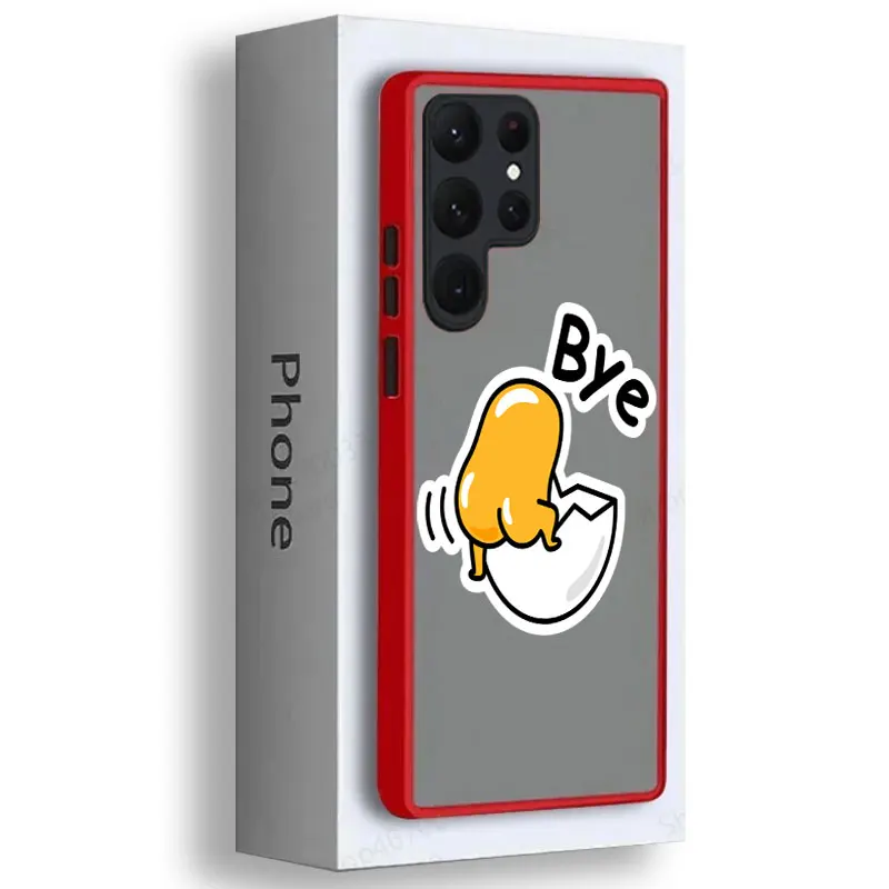 Cartoon Funny Gudetama Bye Phone Case For Samsung Galaxy S24 Case S23 Ultra S22 S21 S20 FE S10 Plus For Samsung S24 Note20 Cover Cartoon Funny Gudetama Bye Phone Case For Samsung Galaxy S24 Case S23 Ultra S22 S21 S20 FE S10 Plus For Samsung S24 Note20 Cover