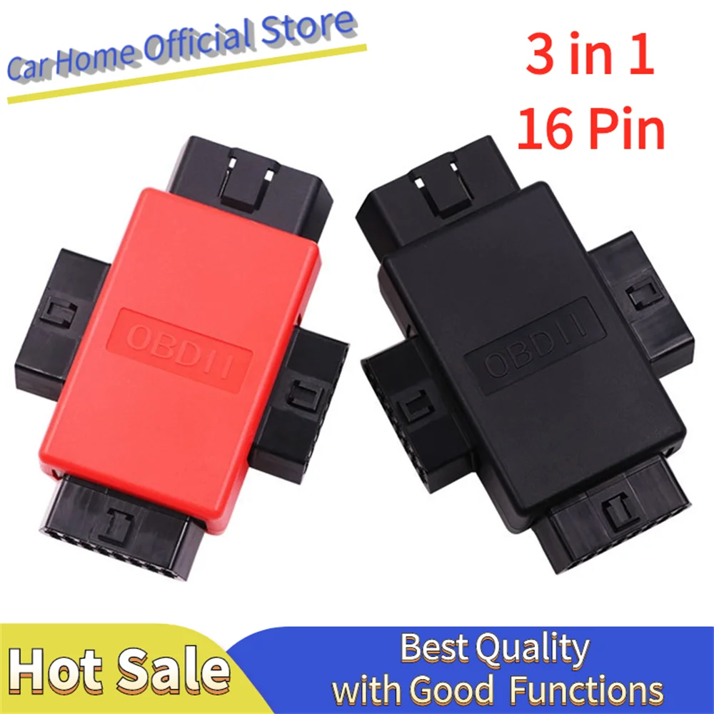 3 in 1 OBD2 Car Plug ELM327 16 Pin Multi-function Connector OBDII Diagnostic Adapter 1 Male To 3 Female Diagnostic Cables Tool
3 in 1 OBD2 Car Plug ELM327 16 Pin Multi-function Connector OBDII Diagnostic Adapter 1 Male To 3 Female Diagnostic Cables Tool