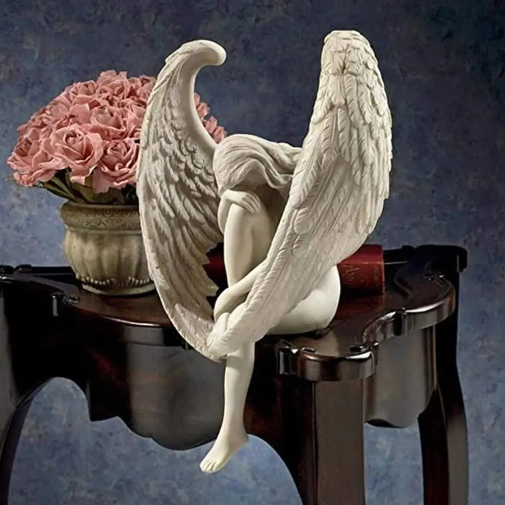 

Creative Resin Redemption Angel Statue Tabletop Ornament Angel Sculpture Used for Garden Home Decoration