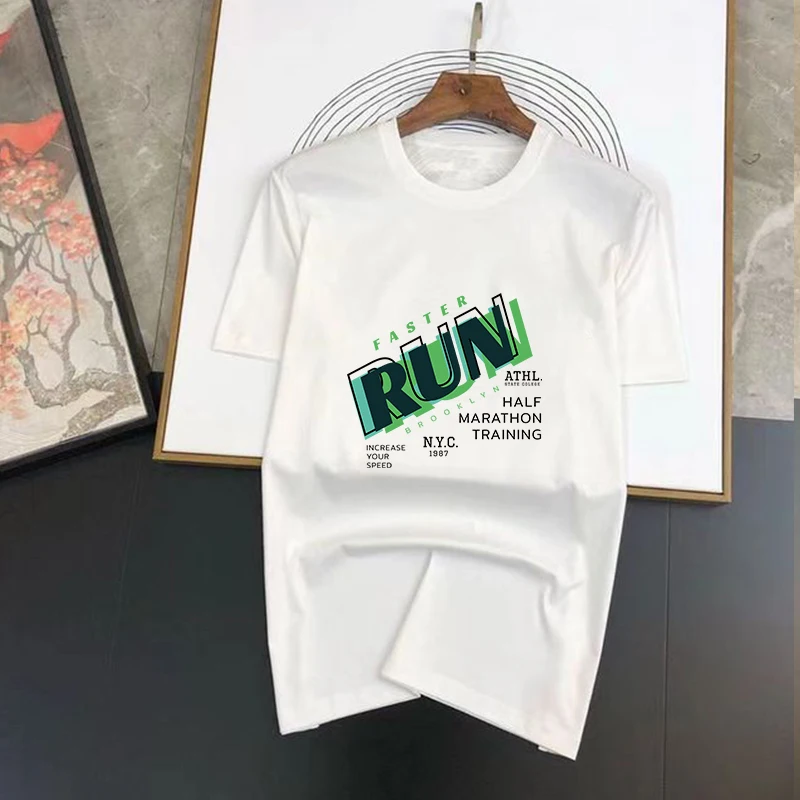 New For Men's Letter Run Printing Summer Short Sleeve Oversized T-Shirts Cotton Tops Fashion Woman Clothing Streetwear Top S-7XL
New For Men's Letter Run Printing Summer Short Sleeve Oversized T-Shirts Cotton Tops Fashion Woman Clothing Streetwear Top S-7XL