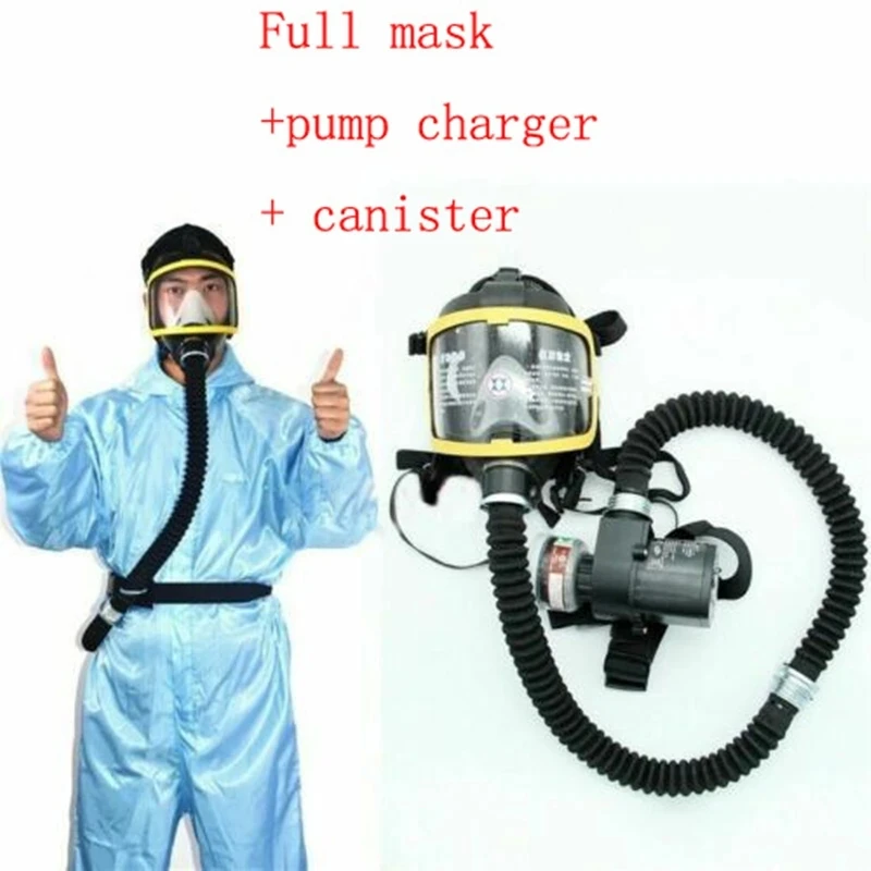 Protective Electric Constant Flow Supplied Air Fed Full Face Gas Mask Respirator System respirator Mask Workplace Safety Supplie
Protective Electric Constant Flow Supplied Air Fed Full Face Gas Mask Respirator System respirator Mask Workplace Safety Supplie