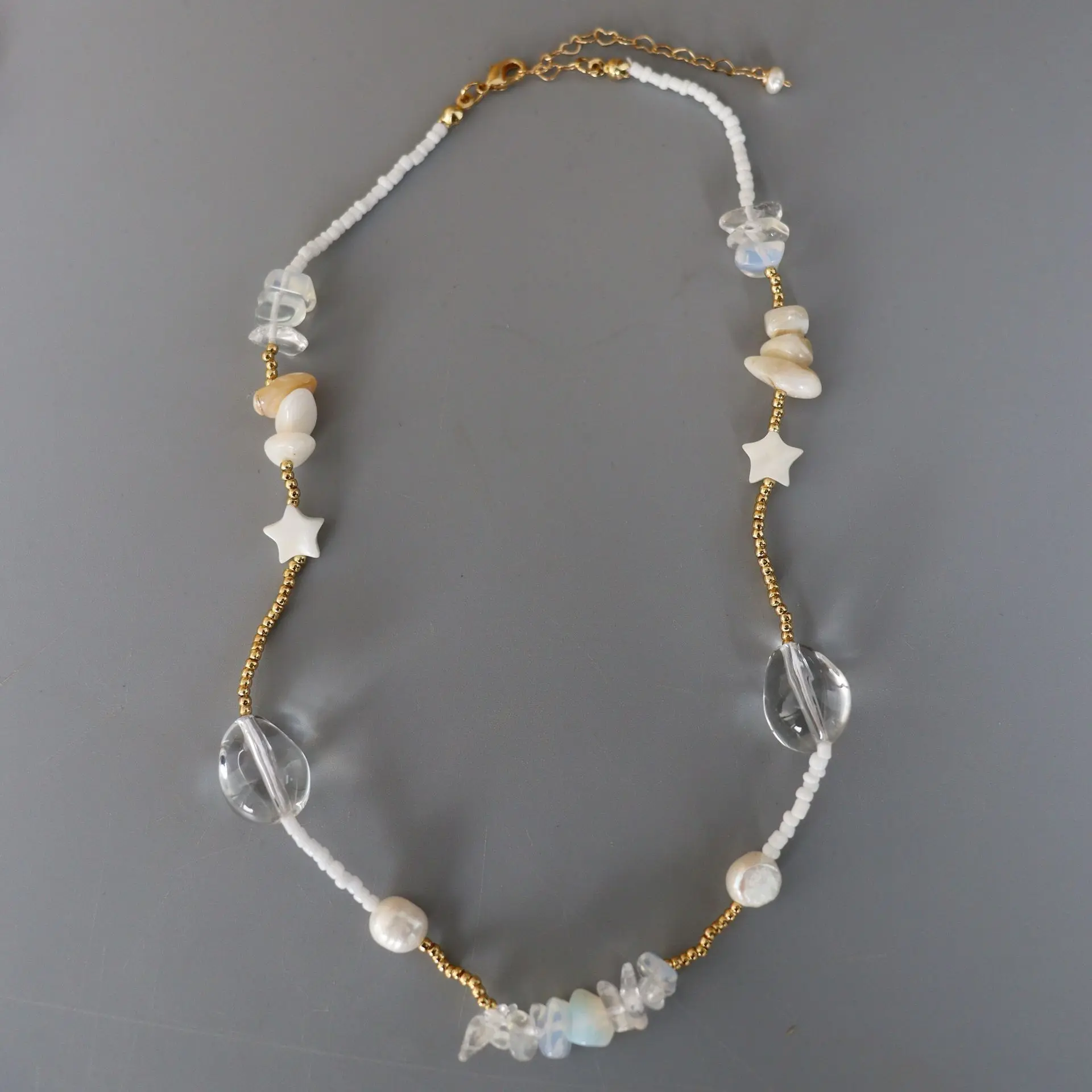 Vintage Natural Pearl Shell Star Beads Necklace For Women Jewelry Runway Party T Show Fancy Trendy Boho INS Japan
Vintage Natural Pearl Shell Star Beads Necklace For Women Jewelry Runway Party T Show Fancy Trendy Boho INS Japan