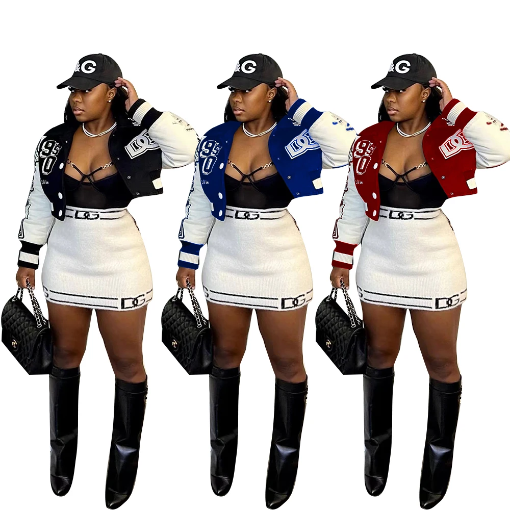 FNOCE 2023 jacket women's new colorful short jacket single-breasted letters printed baseball suit sports fashion casual tops
FNOCE 2023 jacket women's new colorful short jacket single-breasted letters printed baseball suit sports fashion casual tops