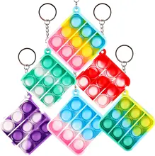 6PCS Popper Bubble Fidget Toy Mini Keychain Stress Relief Autism Special Needs Squeeze Sensory Hand Game for Kids Adults Gifts
6PCS Popper Bubble Fidget Toy Mini Keychain Stress Relief Autism Special Needs Squeeze Sensory Hand Game for Kids Adults Gifts