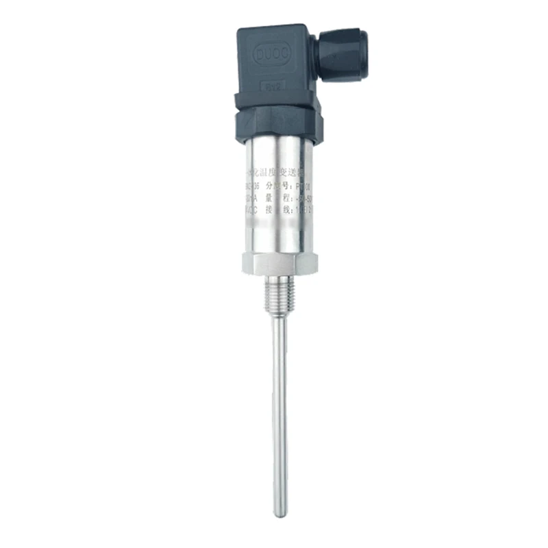 0-100℃ 0-200℃ PT100 Temperature Sensor to 4-20mA 0-10V RS485 304SS Temperature Probe Signal Transmitter
0-100℃ 0-200℃ PT100 Temperature Sensor to 4-20mA 0-10V RS485 304SS Temperature Probe Signal Transmitter