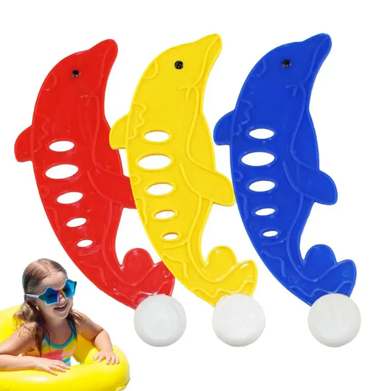 

Kids Diving Toys Water Toys Underwater Pool Toy 3 Pcs Dolphin Swim Toys Diving Toys Set For Sinking Swimming Play Boys Girls